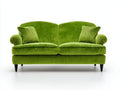 Zweisitzer Sofa mit Cordbezug ca. 190 x 92 x 90 cm - Grün und Schwarz - Gepolsterte Armlehnen - Klassisches Design